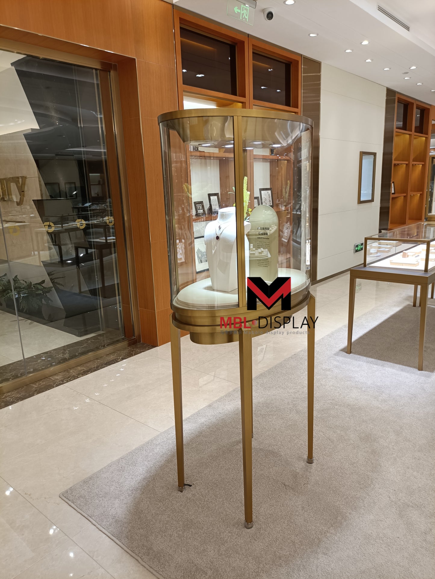 Multi-Layered Jewelry Cabinets for Organized Display
